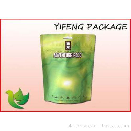 Snack Food Packaging Bags Aluminum Foil / PE Stand Up Punch